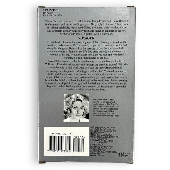 2-Pack VTG 90s Outlander & Voyager Diana Gabaldon Audiobook Cassette Tapes VGUC - Picture 13 of 16